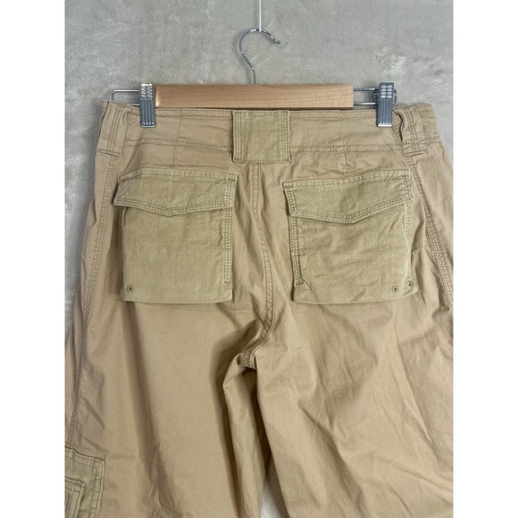 Y2k Abercrombie & Fitch Women's 4R 27 Utility Cargo‎ Pants Corduroy Wide Leg - Picture 6 of 8